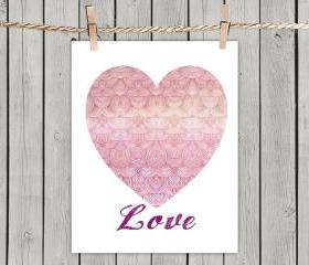 Poster Print 8x10 - Love, The Universal Language - For Your Wall Decor