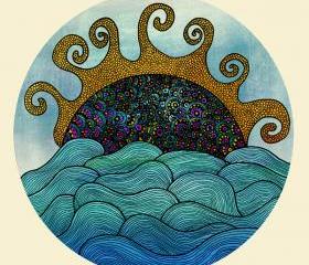 Poster Print 8x10 - Oceania Illustration - For Your Home Decor
