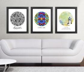 11x14 Set of 3 Discounted Poster Prints - Circle Quotes
